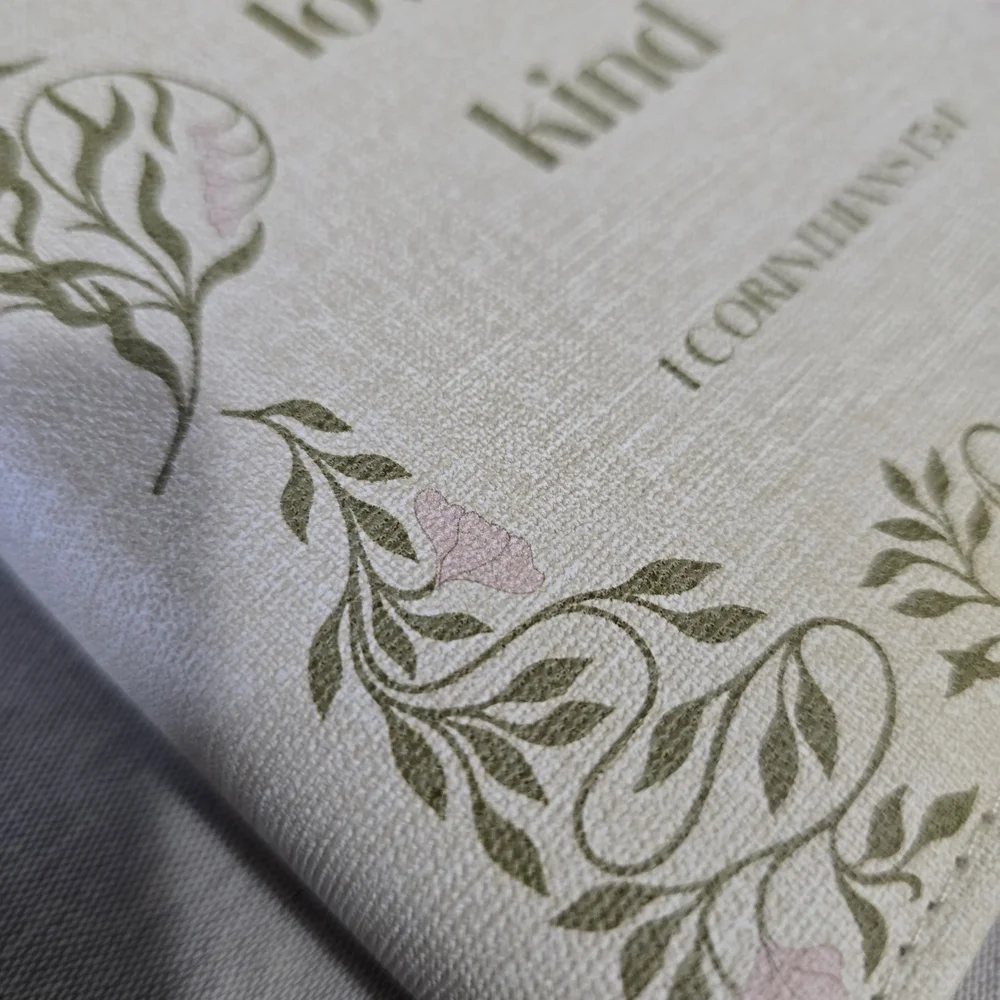 Love Is Patient, Love Is Kind Floral Home Office Planner - Cream & Pink - Picture 9 of 9